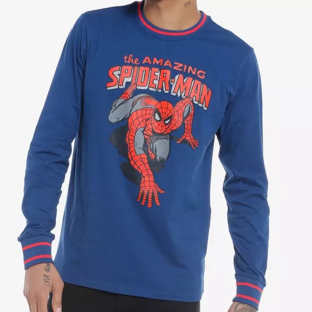 Our Universe Marvel Spider-Man Comic Long-Sleeve T-Shirt - Small